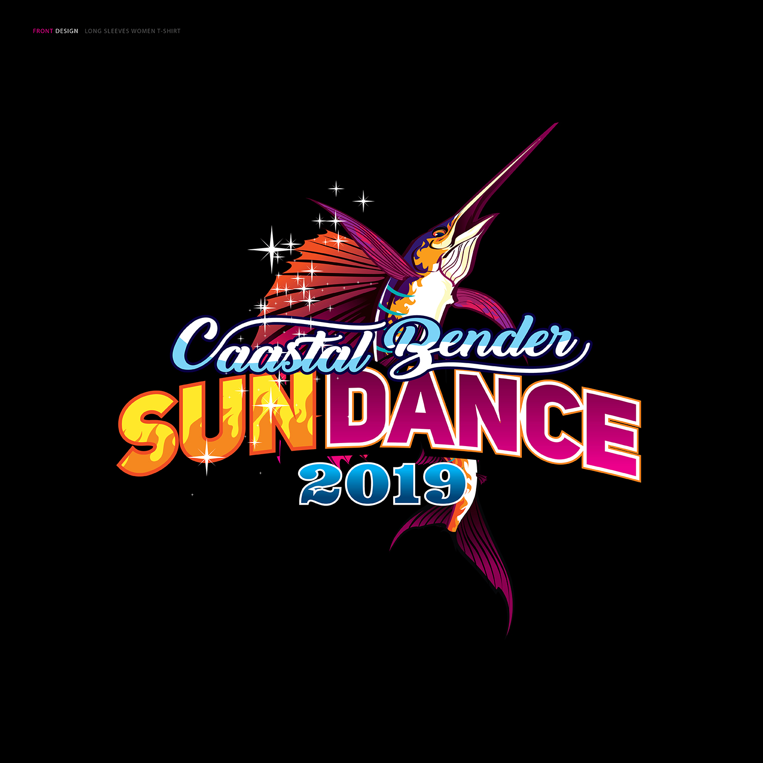 T-shirt Design by DAVIDEZIGN for Sundance Coastal Pole Benders | Design #22293199