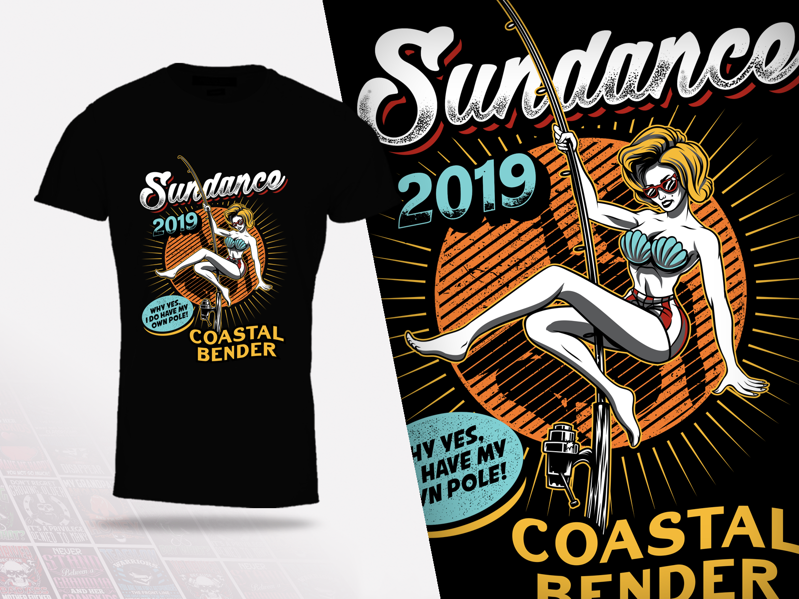 T-shirt Design by GraphicRogue for Sundance Coastal Pole Benders | Design #22305894