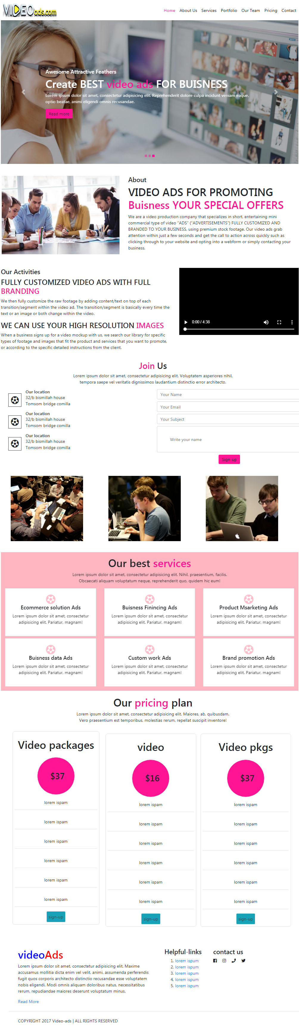 Web Design by Tahsen rakib for Shane | Design #22316821