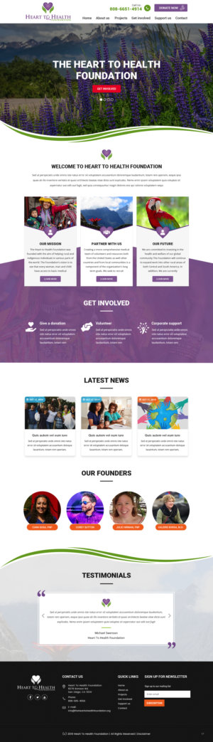Web Design by pb for Mt Rose Health Center Palliative Care and Hospice | Design: #22278862