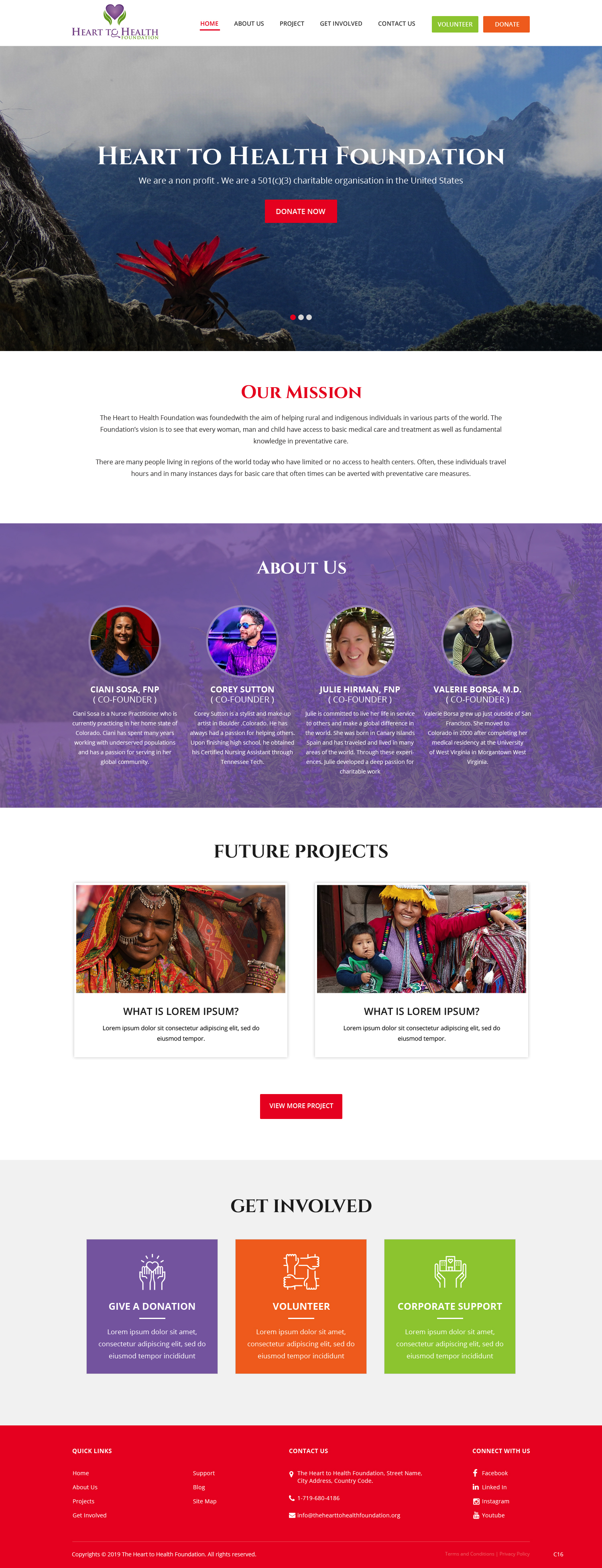Web Design by pb for Mt Rose Health Center Palliative Care and Hospice | Design #22278871