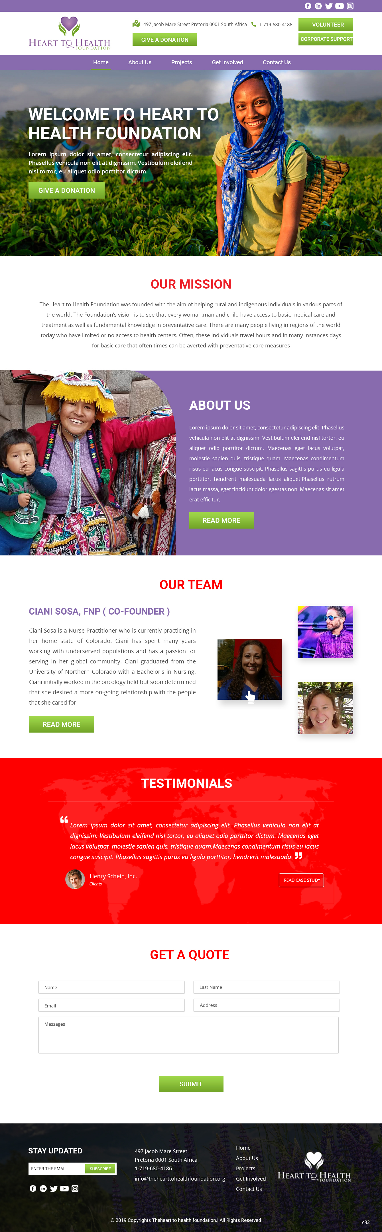 Web Design by pb for Mt Rose Health Center Palliative Care and Hospice | Design #22278872