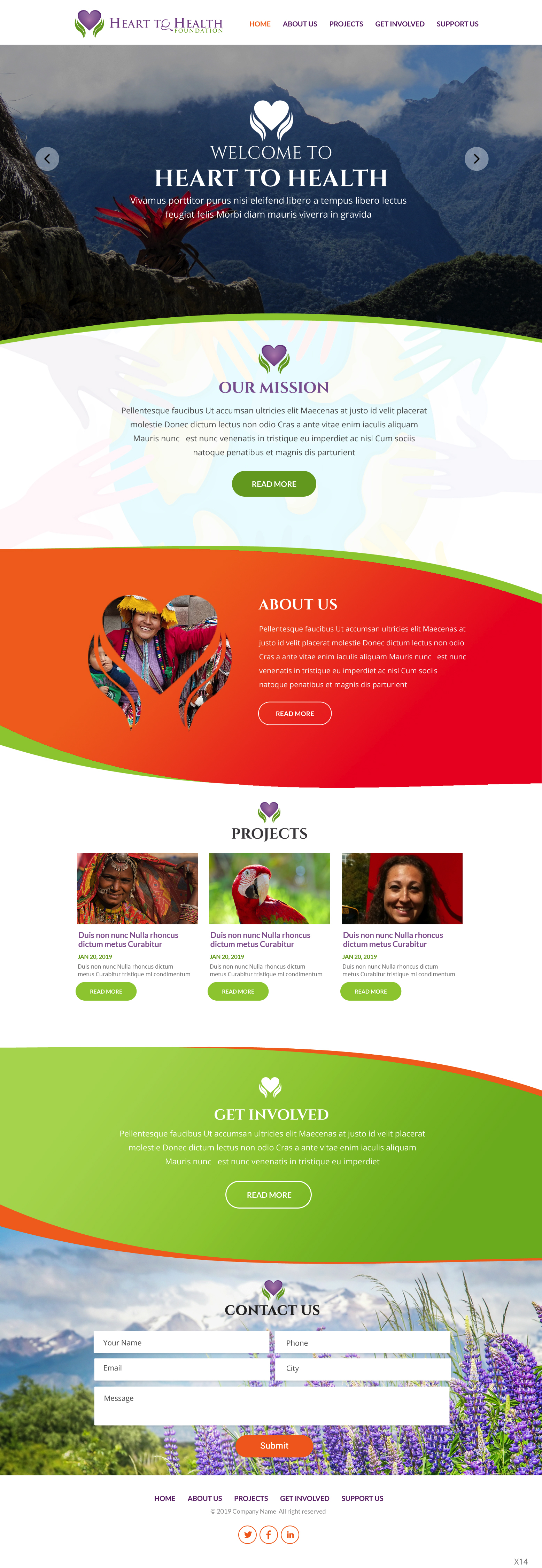 Web Design by pb for Mt Rose Health Center Palliative Care and Hospice | Design #22278883