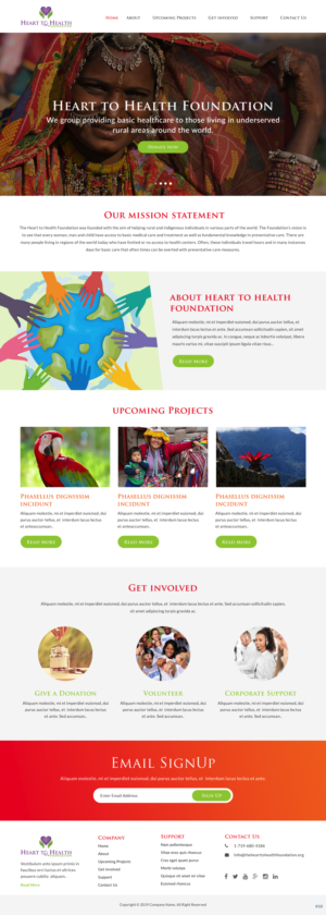 Web Design by pb for Mt Rose Health Center Palliative Care and Hospice | Design: #22278885