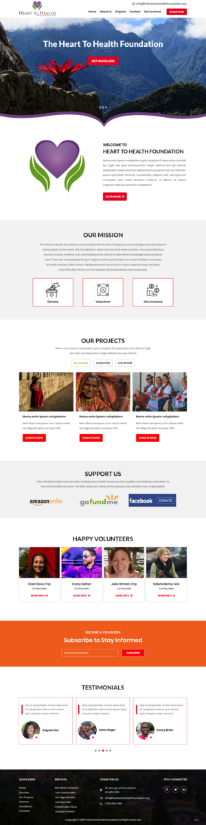 Web Design by pb for Mt Rose Health Center Palliative Care and Hospice | Design #22285015
