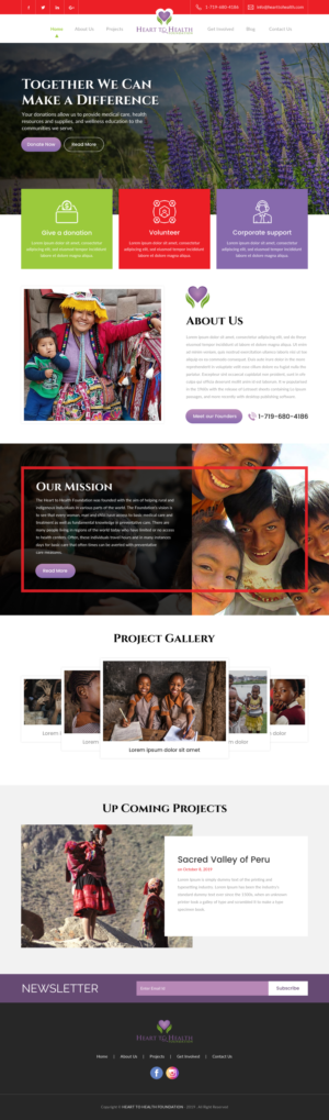 Web Design by rightway for Mt Rose Health Center Palliative Care and Hospice | Design: #22349300