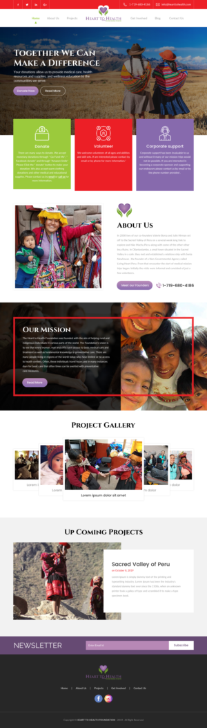 Web Design by rightway for Mt Rose Health Center Palliative Care and Hospice | Design: #22486065