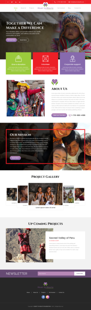 Web Design by rightway for Mt Rose Health Center Palliative Care and Hospice | Design: #22536362