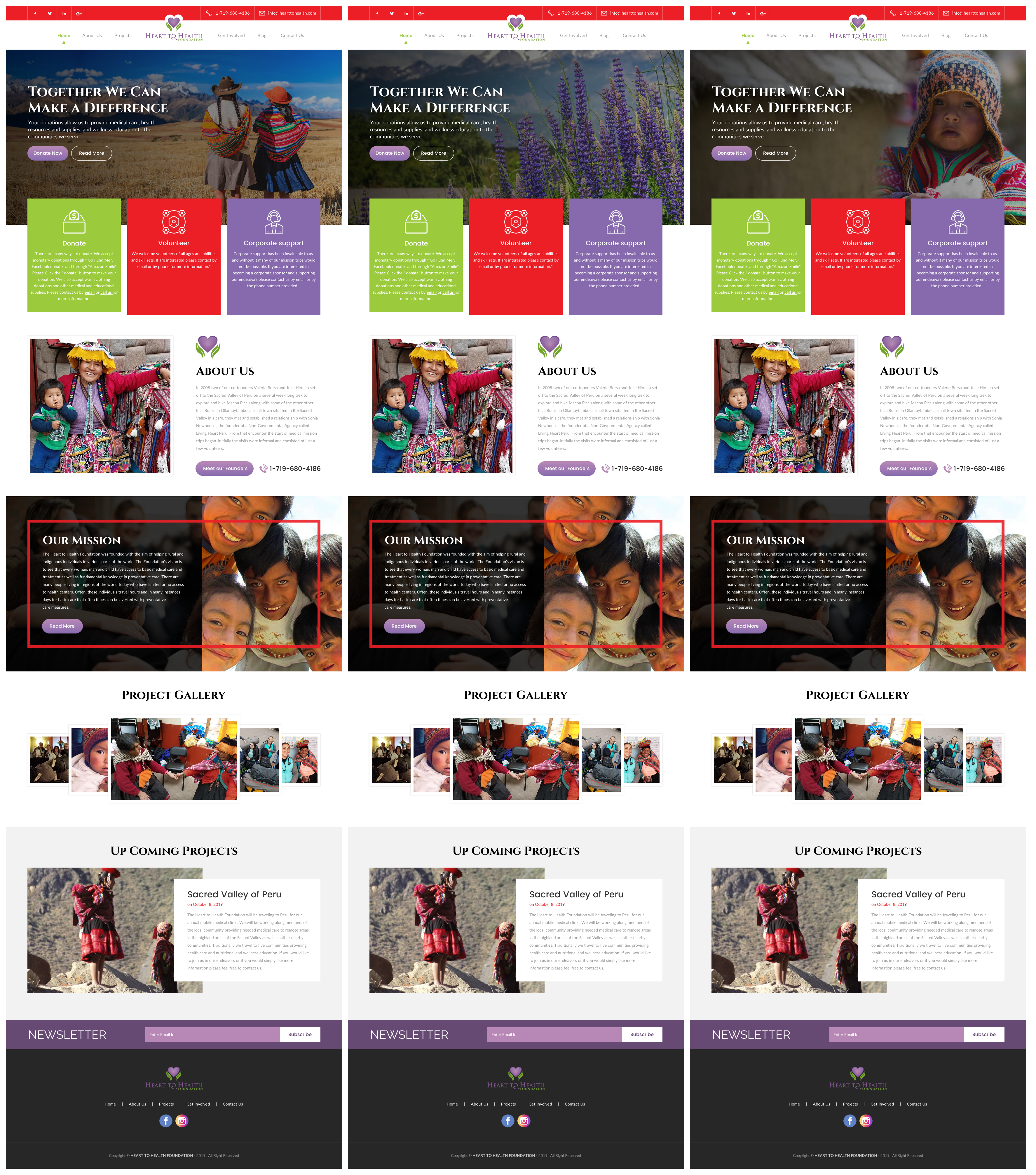 Web Design by rightway for Mt Rose Health Center Palliative Care and Hospice | Design #22739733