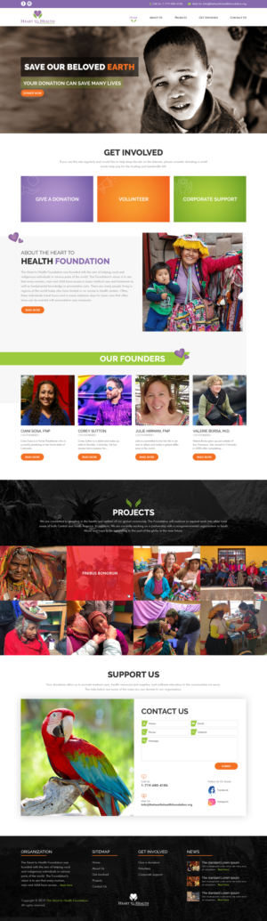 Web Design by sai.designer87 for Mt Rose Health Center Palliative Care and Hospice | Design #22279501