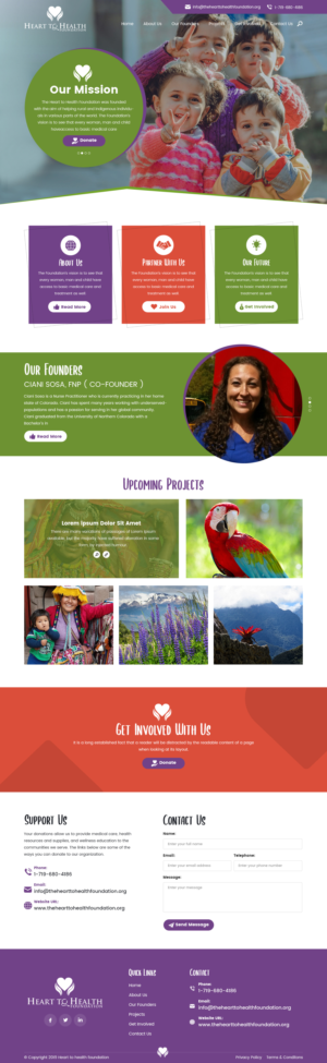 Web Design by syrwebdevelopment for Mt Rose Health Center Palliative Care and Hospice | Design #22299464