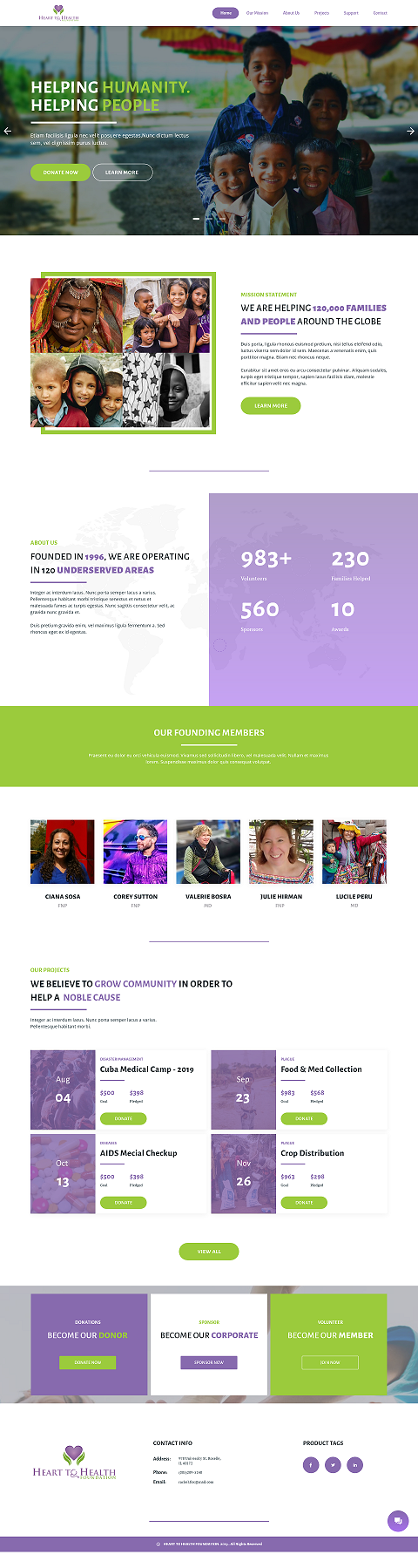 Web Design by 5SD solutions for Mt Rose Health Center Palliative Care and Hospice | Design #22282657