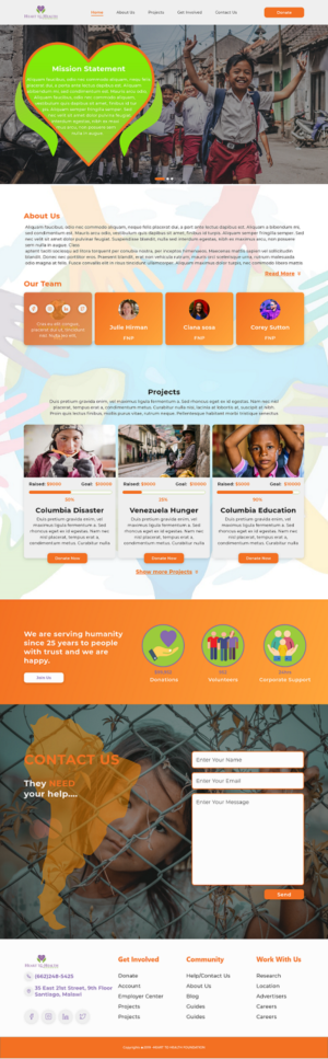 Web Design by 5SD solutions for Mt Rose Health Center Palliative Care and Hospice | Design #22301736