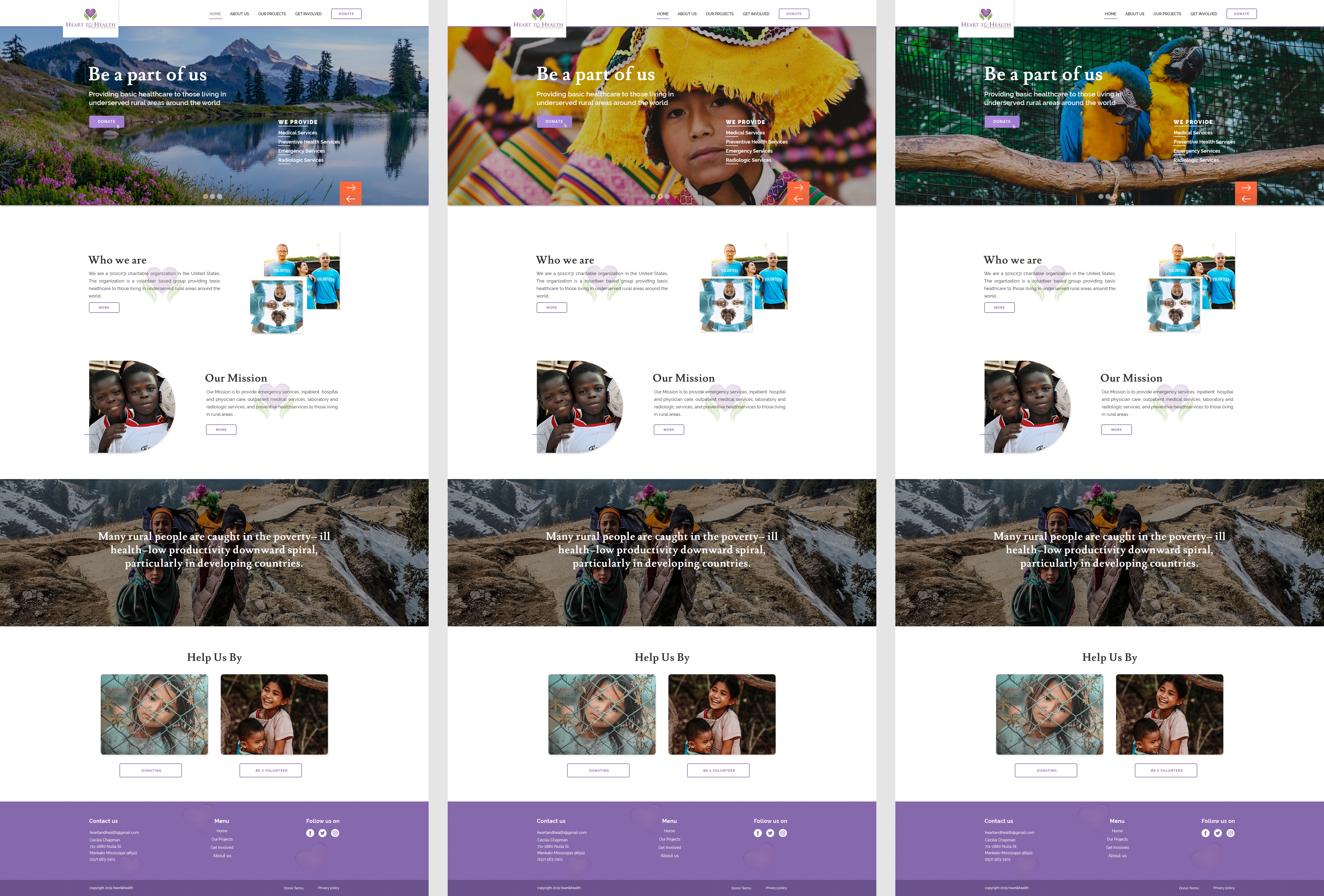 Web Design by Bishwa_Dewan for Mt Rose Health Center Palliative Care and Hospice | Design #22272455