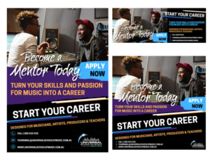 Become a Mentor - For Musicians, Artists, Producers and Teachers | Flyer Design by cosmicline