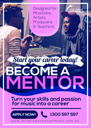 Become a Mentor - For Musicians, Artists, Producers and Teachers | Flyer Design by Pharsheed