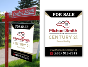 Realtor Hanging Yard Signs (Sample photo provided) | Signage Design by NILDesigns