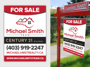 Realtor Hanging Yard Signs (Sample photo provided) | Signage Design by SAI DESIGNS