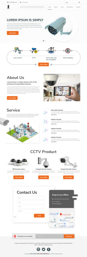 Edelhardt Security Systems website | Web Design par sai.designer87