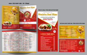 Menu Design /  Poster Design and Wall Menu | Design Graphique par Fine Graphics House