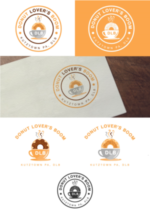 Donut Lover Boom, Kutztown PA, DLB | Logo Design by Amethystica