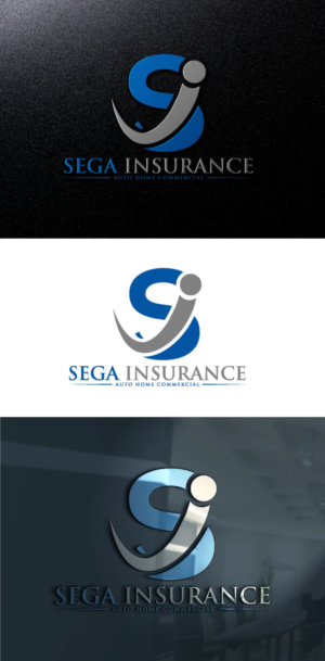 Line 1: Sega Insurance  LLC  Line 2: Auto Home Commercial.  The LLC very small so it won't take away from the name | Logo Design by akterkhadijars