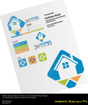 BH HOMES TILING | Logo- und Visitenkarten-Design von Mariono Fx