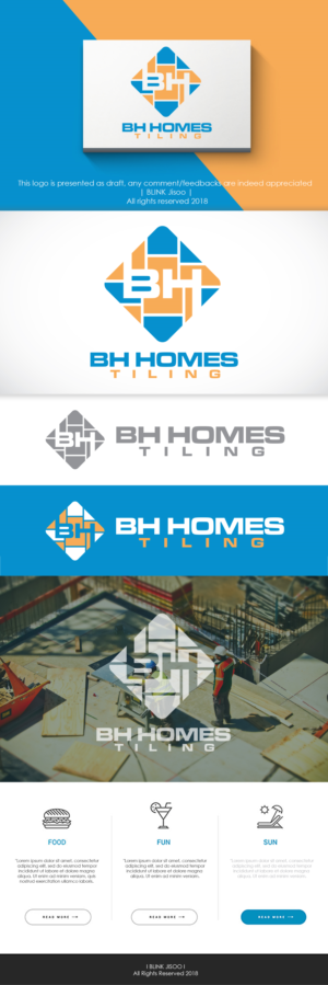 BH HOMES TILING | Logo- und Visitenkarten-Design von Riv.