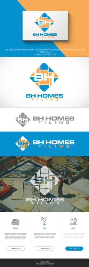BH HOMES TILING | Logo- und Visitenkarten-Design von Kim Ji