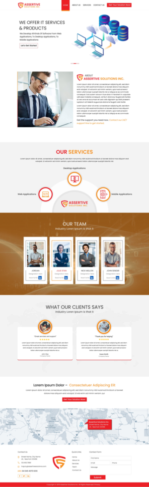 Web Design by HarmiDesigning for Assertive Solutions Inc. | Design: #22313275