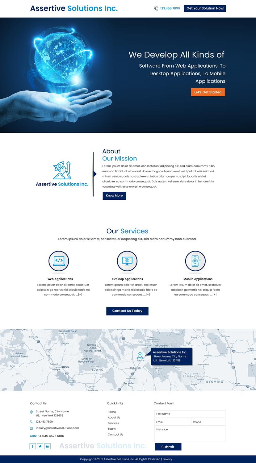 Diseño Web por harmi_199 para Assertive Solutions Inc. | Diseño #22313283