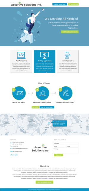 Web Design by HarmiDesigning for Assertive Solutions Inc. | Design: #22313361