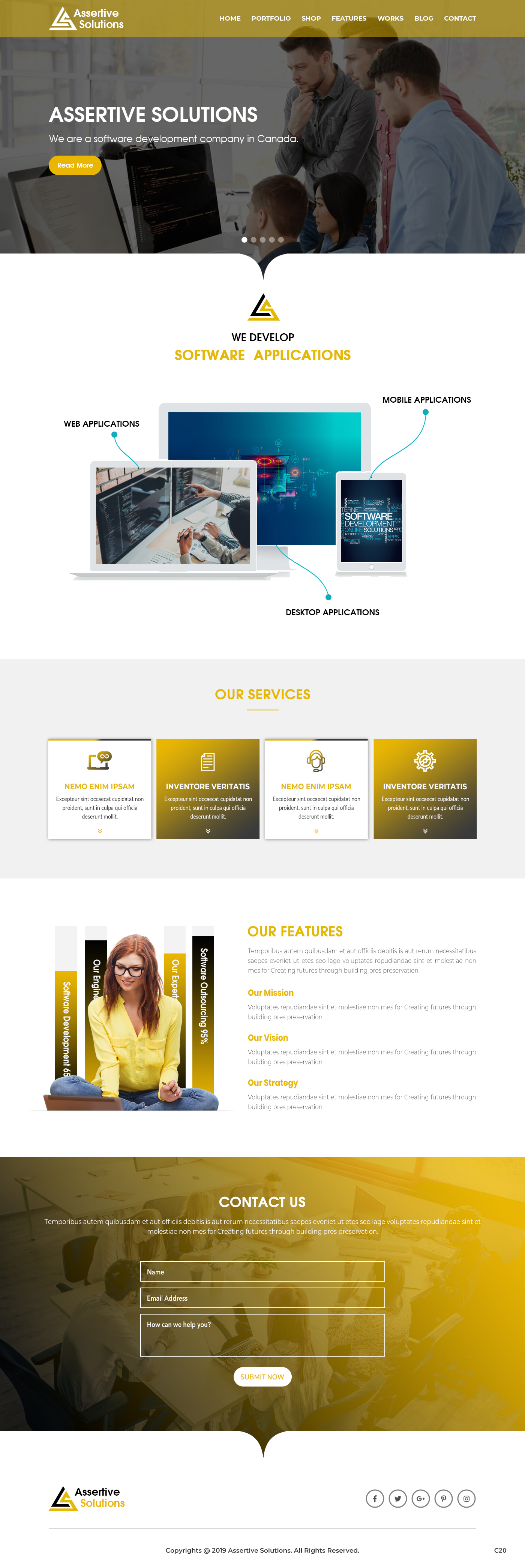 Web Design by pb for Assertive Solutions Inc. | Design #22284971
