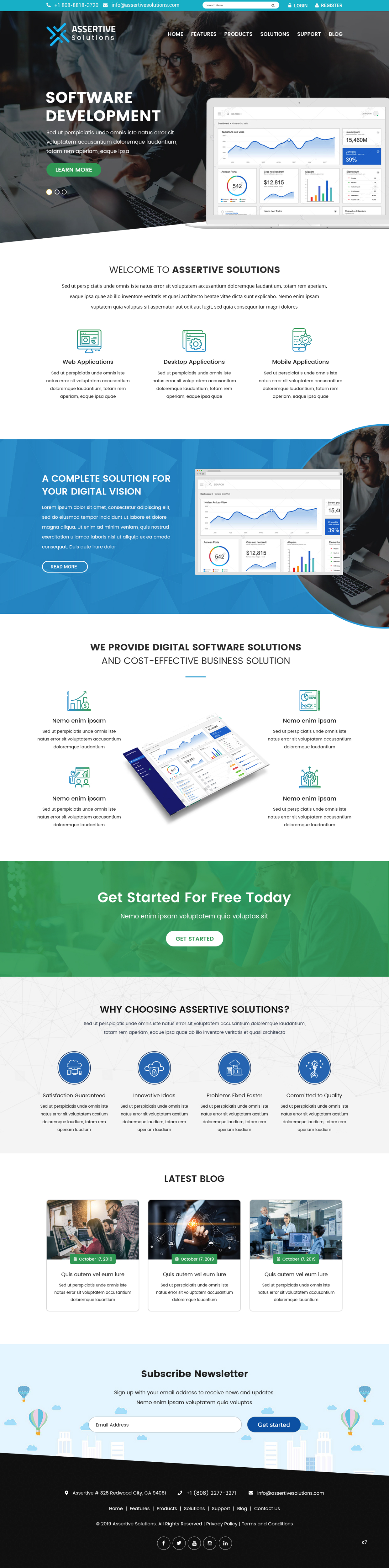 Web Design by pb for Assertive Solutions Inc. | Design #22284973