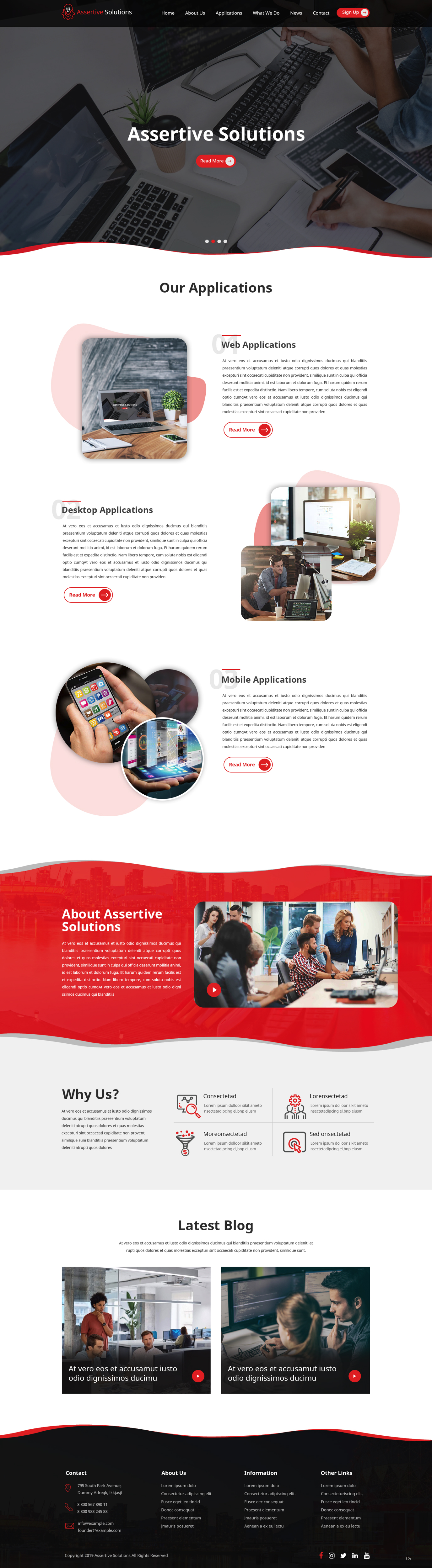 Web Design by pb for Assertive Solutions Inc. | Design #22284974