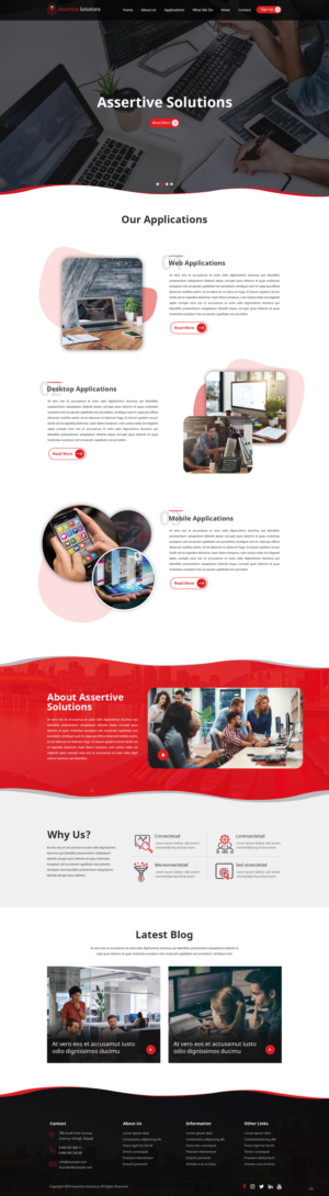 Web Design by pb for Assertive Solutions Inc. | Design: #22284974