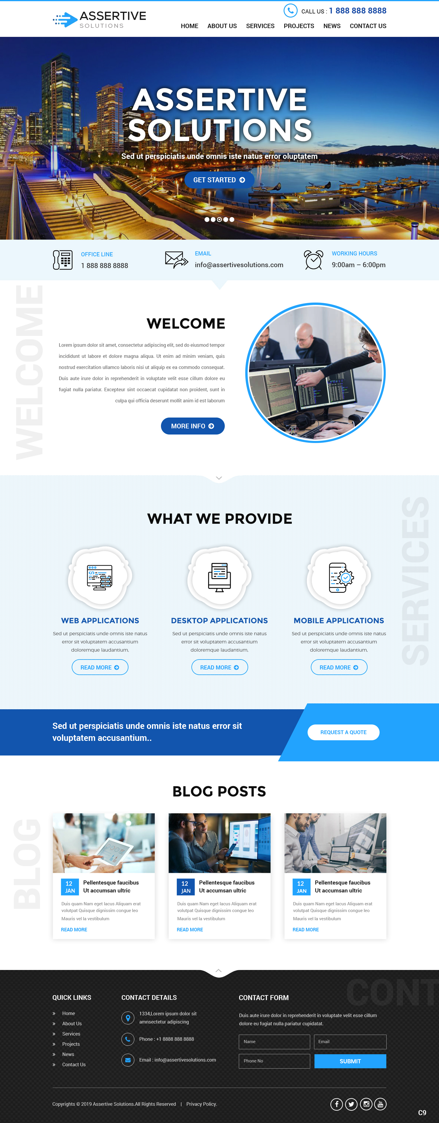 Web Design by pb for Assertive Solutions Inc. | Design #22284975