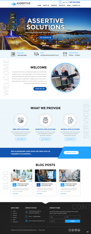 Web Design by pb for Assertive Solutions Inc. | Design: #22284975