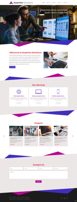 Web Design by pb for Assertive Solutions Inc. | Design: #22284978