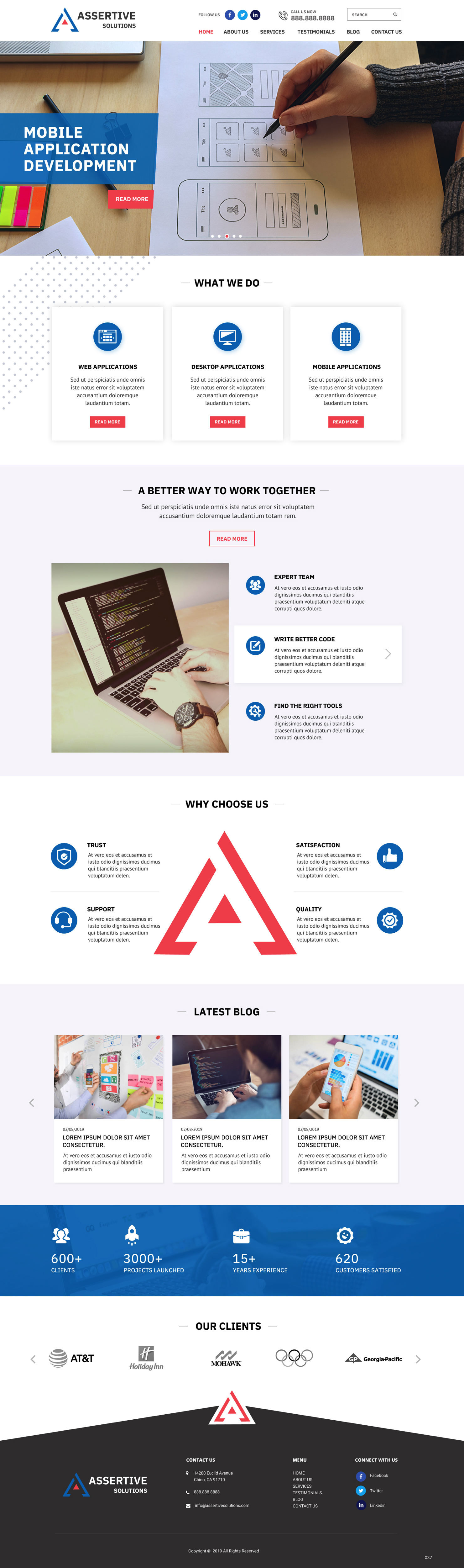 Web Design by pb for Assertive Solutions Inc. | Design #22284979