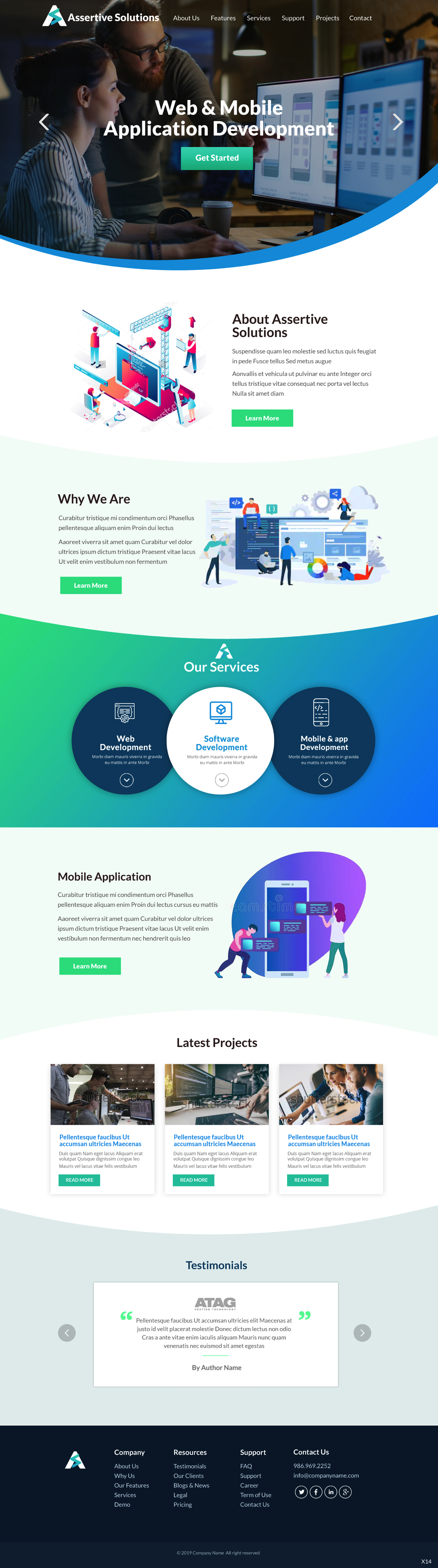 Web Design by pb for Assertive Solutions Inc. | Design #22284998