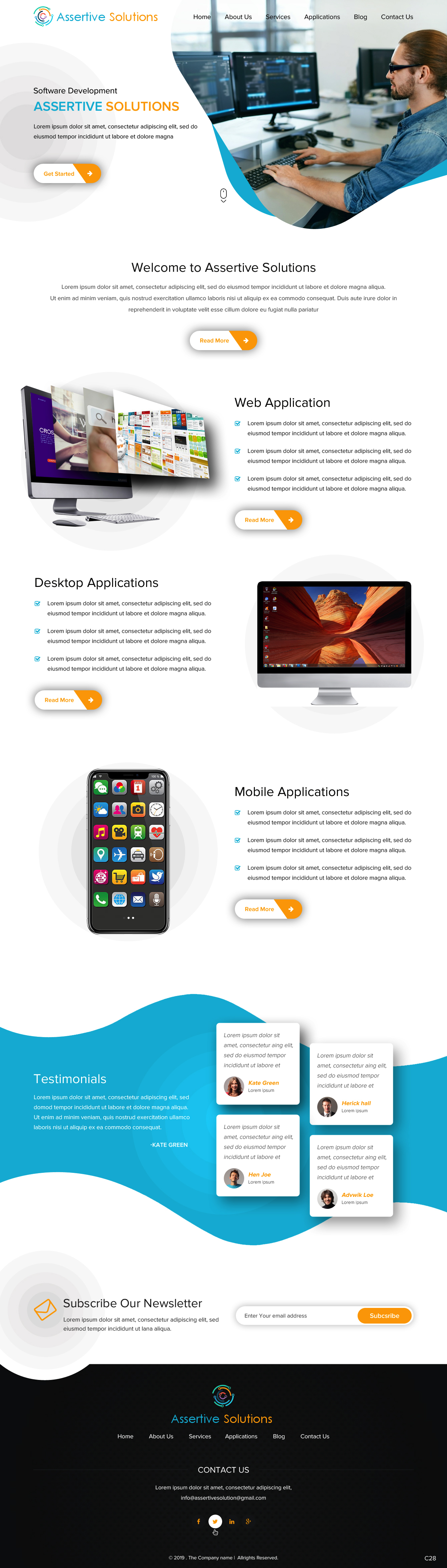 Web Design by pb for Assertive Solutions Inc. | Design #22285003