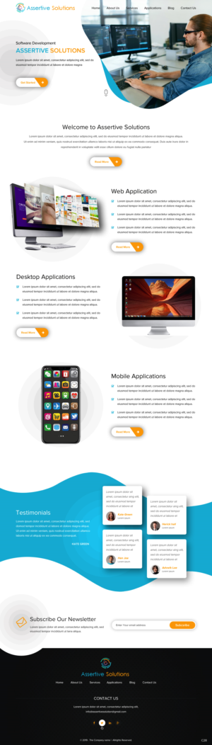 Web Design by pb for Assertive Solutions Inc. | Design: #22285003