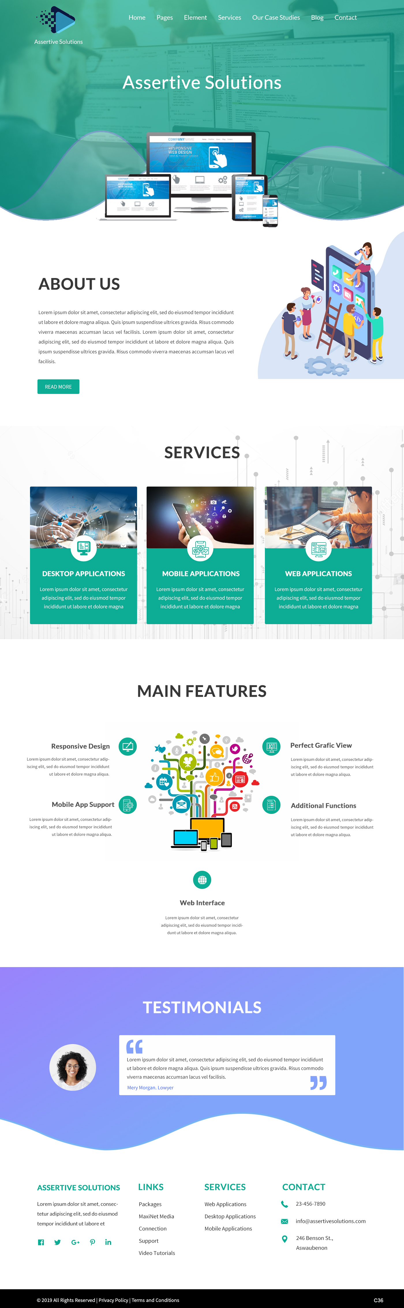Web Design by pb for Assertive Solutions Inc. | Design #22285004