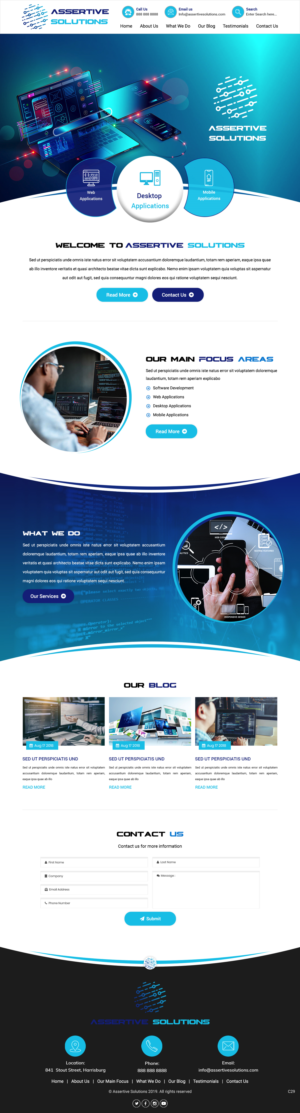 Web Design by pb for Assertive Solutions Inc. | Design #22285007
