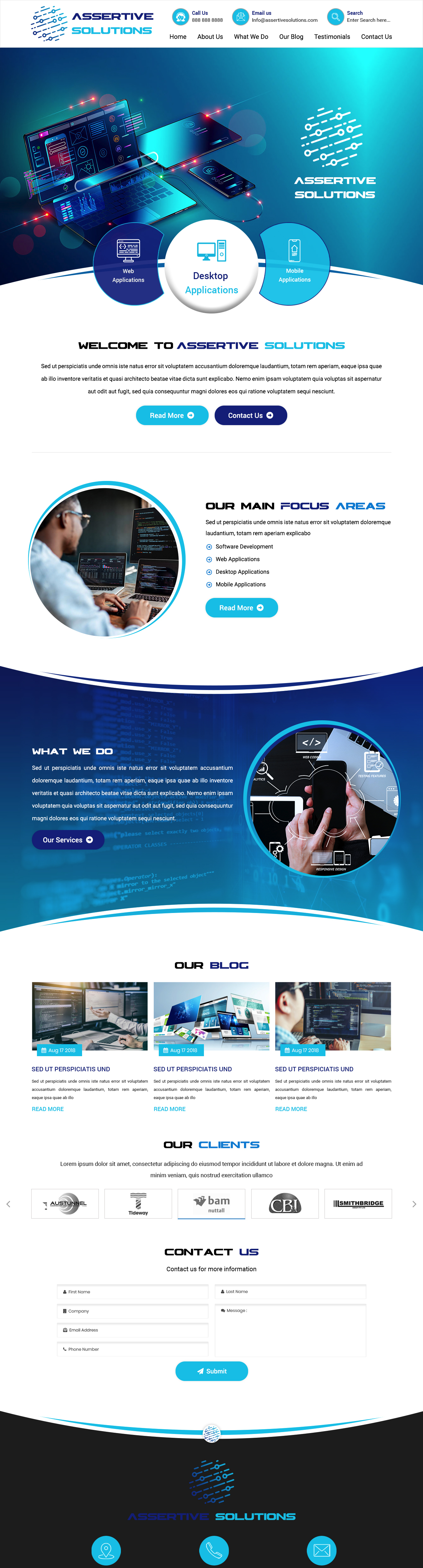 Web Design by pb for Assertive Solutions Inc. | Design #22327963