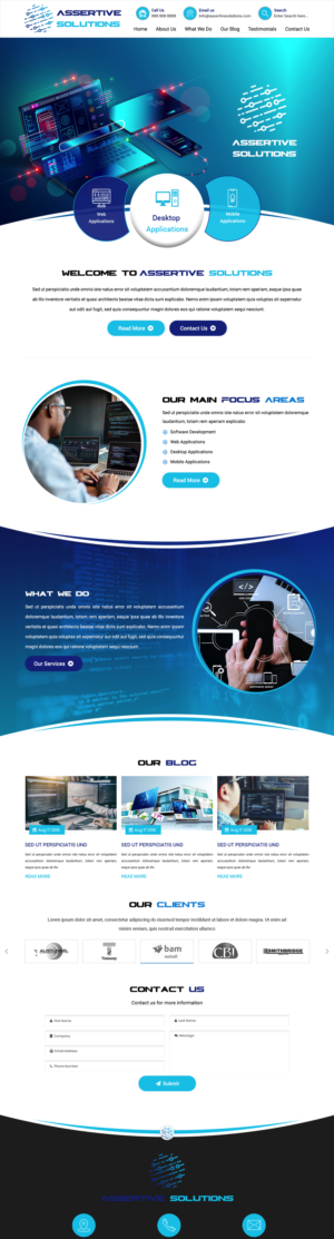 Web Design by pb for Assertive Solutions Inc. | Design: #22327963
