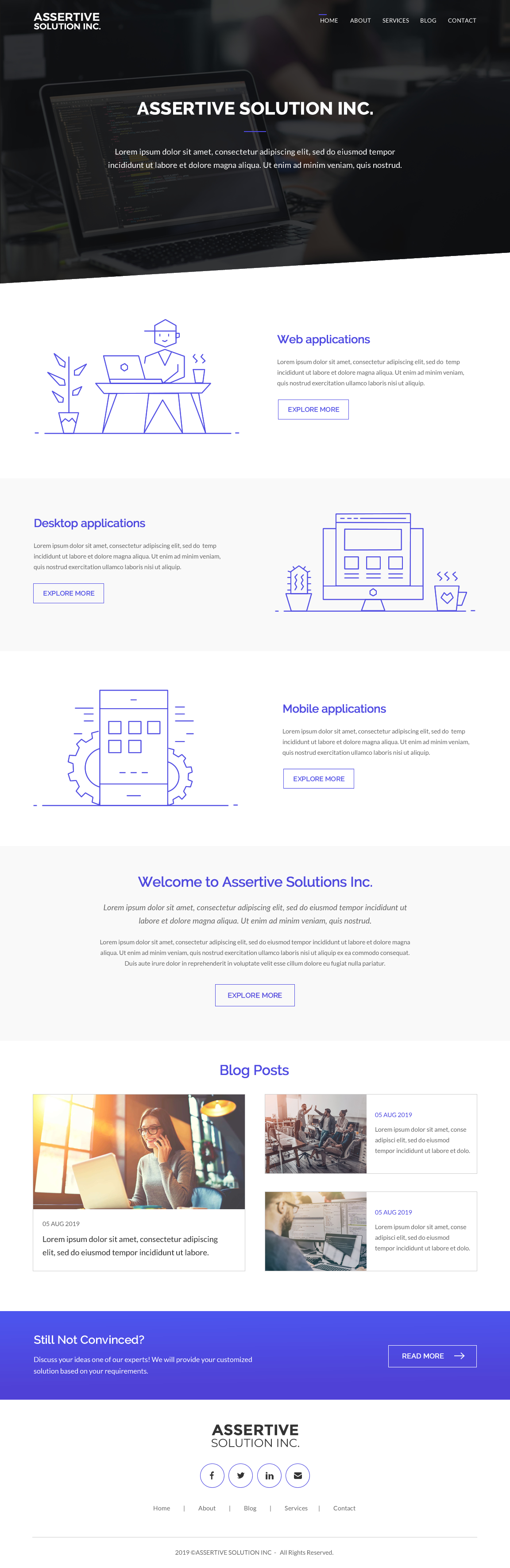 Web Design by rightway for Assertive Solutions Inc. | Design #22304940