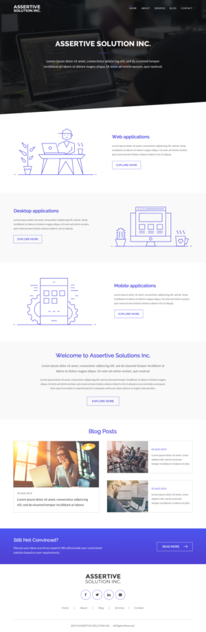 Web Design by rightway for Assertive Solutions Inc. | Design: #22304940