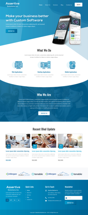 Web Design by rightway for Assertive Solutions Inc. | Design: #22304941